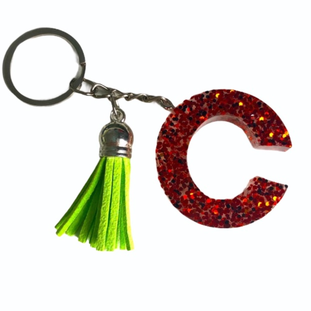 Handmade Letter "C" Keychain - Picture 1 of 5